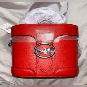 Coach Georgie red crossbody bag